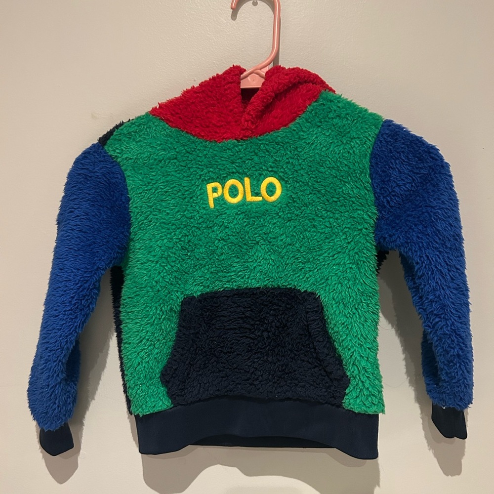 Polo Ralph Lauren Sherpa Hoodie Colorblock Boys 4T